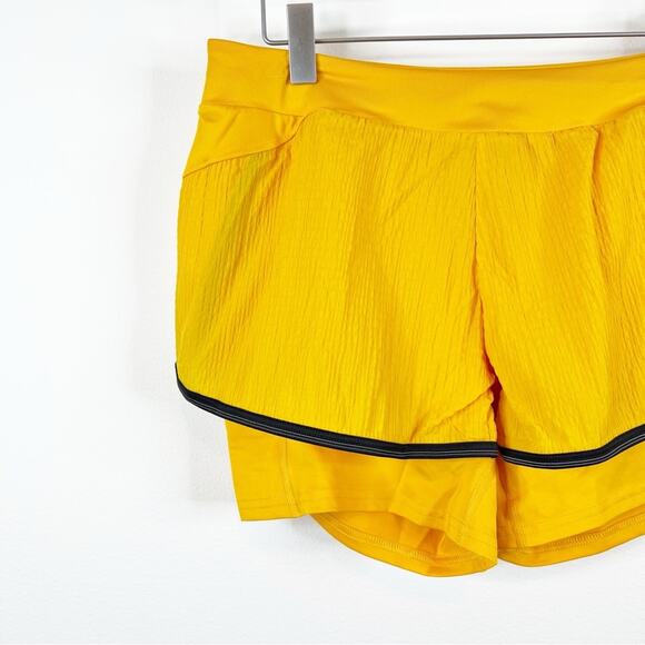 Gymshark Speed 2 in 1 Running Shorts Orange - Picture 5 of 7